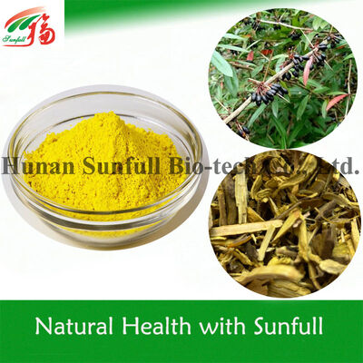 Антибактериальный экстракт Берберин гидрохлорид Желтый кристаллический порошок из вида Berberis (Barberry) с номером CAS 633-65-8